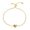 Bracelet de papillon de charmes mignons pour femme 24k Gold Rainbow Bijoux Tennis Tennis Réglable Tiny Bijoux Femme 2021 Bracelets de charme