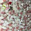 Couronnes de fleurs décoratives SPR Roll Up mur de fleurs toile de fond de mariage rose Ombre Style artificiel rangée et arc Flore