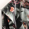 Boho Blumendruck Minikleid Frauen Batwing Langarm A-Linie es V-Ausschnitt Rüschenbesatz Weiblich Vestido Mujer 210508