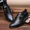 أحذية اللباس الكلاسيكية رجل أشار تو بو الجلود المعادن مزخرفة مشبك الرسمي الدانتيل متابعة الذكور بالإضافة إلى size1 xx2