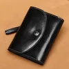 Vintage porte-monnaie Sendefn marque court portefeuille en cuir femmes Mini gland dames Famale petit 3 pliant qualité sac à main