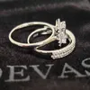 OEVAS 100% 925 Sterling Silver Bridal Rings Set Sparkling Full High Carbon Diamond Wedding Engagement Party Fine Jewelry Gifts 211217