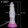 NXY Dildos Anal Toys New Spray Simulation Penis Liquid Silicone Jellyfish False Female Masturbation Stick Fun Toy 0225