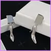 Orecchini per le donne Moda di strada Orecchini Donna Designer Gioielli per la festa Matrimonio Argento Scarpe col tacco alto Accessori Lettera D2112132F