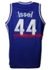 Dan Issel # 44 Kentucky Colonels Jersey de baloncesto retro The Hourse Mens cosido Número personalizado Nombre Jerseys