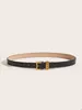 Ceinture en cuir pu pour femmes, nouvelle mode, sangle féminine, grande boucle à aiguille, couleur noir, rouge, marron, gris