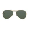 Sprzedaż mody Mens Retro Aviator Okulary przeciwsłoneczne Szklane okulary przeciwsłoneczne lusterka Ropucha Kieliszki do jazdy na gogle dla mężczyzn i kobiet ET210Q