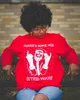 Czerwony Biały Chic Drukowane Wysokiej Ulicy Mody Lounge Nosić Kobiety Sweter Bluza Top Długim Rękaw Spadek Zima Z Kapułuszu Tunika 210525