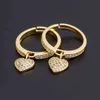 2021 Fashion 6 Styles Heart Shaped Rings For Women Gold Color Adjustable Ring Best Party Wedding Anniversary Jewelry Gift