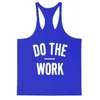 Mens T-shirts Sommar Tees Fashion Tops Letter Printing Tshirts Män Loose Fitness Vest 8 färger