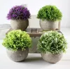 2021 Sahte Çiçek Çim Topu 16 Stilleri PE Plastik Bonsai Yapay Çiçekler Simülasyon Antik Yollar Geri Kurumsal Yeşil Bitki Ev Mobilya
