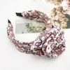 2021 Vintage Bohemian Rose Flower Satin Hairband Headband Headwear Hair Accessories