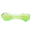 Latest Cool Colorful Girly Glitter Filled Pipes Pyrex Thick Glass Smoking Tube Handpipe Portable Handmade Dry Herb Tobacco Oil Rigs Filter Bong Hand DHL Free