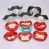 Silicone drôle mamelon mannequin bébé soher blague blague bambin pacy pacy orthodontique teeher sucette cadeau de Noël 5 pcs / set