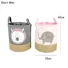 Collapsible Laundry Basket Cartoon Rabbit Storage Baskets Large Waterproof Linen Cloth Home Toy Clothes Barrel Organizer 210609