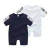 Retail/wholesale born 0-24M baby Rompers onesies cotton pocket jumpsuit one-piece bodysuits toddle infant kids designer clothes cute CX