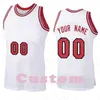 Mens Custom DIY Design personalized round neck team basketball jerseys Men sports uniforms stitching and printing any name and number stripes red black white 2021