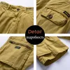 Vår sommar män last shorts bomull avslappnad passform breeches bermuda casual byxor kläder sociala 210714