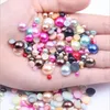 Flat bottom half round pearl Decorative Objects & Figurines color ABS imitation pearls 2-10mm mixed model 1000pcs DIY jewelry accessories