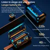 F9-11 TWS Su Geçirmez Kulakiçi Bluetooth 5.0 LED Ekran Dokunmatik Kontrol 9D Stereo Kulaklık ile 2000mAh Şarj Kılıfı Telefon Için