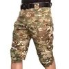 Askeri Taktik Şort Erkekler Kamuflaj Swat Kısa Pantolon Erkek Çok Cep Rahat Kargo Erkek Giyim Camo Ordusu Eğitim 210712