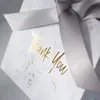Kreativ mini grå marmor presentpåse för fest choklad papperspaket bröllop godis väskor