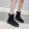 Snow Boots Women's Winter Plush Thickened Warm Non Slip Cotton Shoes Side Zipper Short Tube