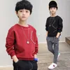 Lente Jongens Kleding Kinderen Sweatshirts Herfst Kinderen Casual T-shirt Losse Jeugd T-shirt Blouse 110-160cm G0917