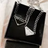 Designer Geometric Necklace Fashion Pendants Triangle-shaped Necklaces for Man Woman Neutral Cool Style Good Quality