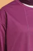 Этническая одежда асимметричный спортивный костюм прямой безмолв с длинным рукавом с нулевым воротником сезон твердый цвет женщин мусульманский модный хиджаб спортивный касу