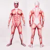 Attack on Titan Costume Colossal Titan Superhero Cosplay Costumes Men Male Boys Zentai Halloween Bodysuit Adults Kids Q0910