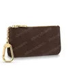 Nyckelpåse Key Chain Wallet Mens Pouch Key Wallet Card Holder Handväskor Läderkortskedjan Mini plånböcker Mynt K05 857271R