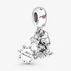 100% 925 Sterling Silver Bamb Thump Wisiorek Dangle Wisiorek Koralik Pasuje do European Pandora Style biżuteria urok bransoletki