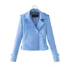 Women's Leather & Faux 2021 -selling Clothing Fashion Slim Jacket Women Coat Lapel High Quality PU Motorcycle