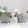 Style scandinave intérieur Figurines zèbre résine Animal Statue kawaii chambre décor bureau ation accessoires jardin 210924