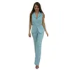 Sexy Ladies Blazer Suits Short Sleeve Women Business Pants Suit Leisure Club Party Wedding Outfit (Jacket+Pants)