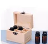 6 Grid Wood Essential Oil Bottles Storage Box Essential-Oil Aromatherapy Bottle Organizer RRF11670