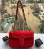 Diseñadores Bolsa de alta calidad Mujeres Terciopelo Amor Sello Moda Marmont Bolsas de cuero Crossbody Bolso Monederos Mochila Hombro Totes Cadena Handba