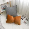 Nordic Simple Houndstooth Pillow Case Bedside Cushion Sofa Back Cushion Lunch Break Waist Pillow Without Core Waist Support Wholesale