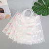 Sac de courses Transparent épais pour vêtements, bijoux, cadeaux, emballage en plastique à points blancs pour sac à main cosmétique d'affaires, 50 pièces