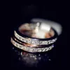 18K Rose Gold Natural Bizuteria Jewelry Ring for Women Anillos De Wedding White Gemstone Jewelry 18K White Gold Ring Joyas Box3117274