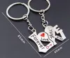 Party Favor Metal Creative Lover Keychain Jag älskar dig Heart Key Ring Romantisk bil Alla hjärtans dag Presentpou-Jag älskar-You Nyckelring RRA11