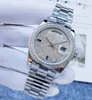 2024 New Women's Watch 40mm مع Diamonds Sapphire Mirror الساعات الميكانيكية التلقائية