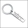 Jewelry Accessories Baby, Kids & Maternity Stainless Steel Drive Safe Key Rings Tag Love I Need You Keychain Holders Women Bag Hangs Mens Hi