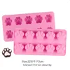 Beau chien os Silicone moule pour la cuisson chocolat bonbons Fondant confiserie chat savon pâtisserie moules gâteau décoration outils