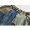 [EWQ] Jeans Patchwork Multi-Pocket Couple Denim Pants Beggar Style Japanese Autumn High Street Casual Women Streetwear 210809