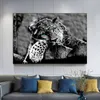 Leopard Pictures Big Cat Poster and Pirnts動物キャンバス絵画野生動物の壁アートのリビングルームの装飾家の装飾