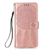 Wallet Leather Cases for Samsung A82 A52 A72 A22 5G A32 4G A02 S21FE X cover 5 S21 PLUS MOTO G50 G30 G100 Strap Dream catcher Flip Stand ID Card Slot