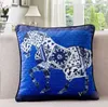 Luxury designer double-sided printing pillow case cushion cover high quality Velvet material fabric large size 60*60cm for indoor fashion decoration festival