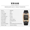 Men's Wrist Watches WWOOR Brand Luxury Man Quartz Watch Men Business Male Date Clock Casual Fashion Black Relogio Masculio 220212
